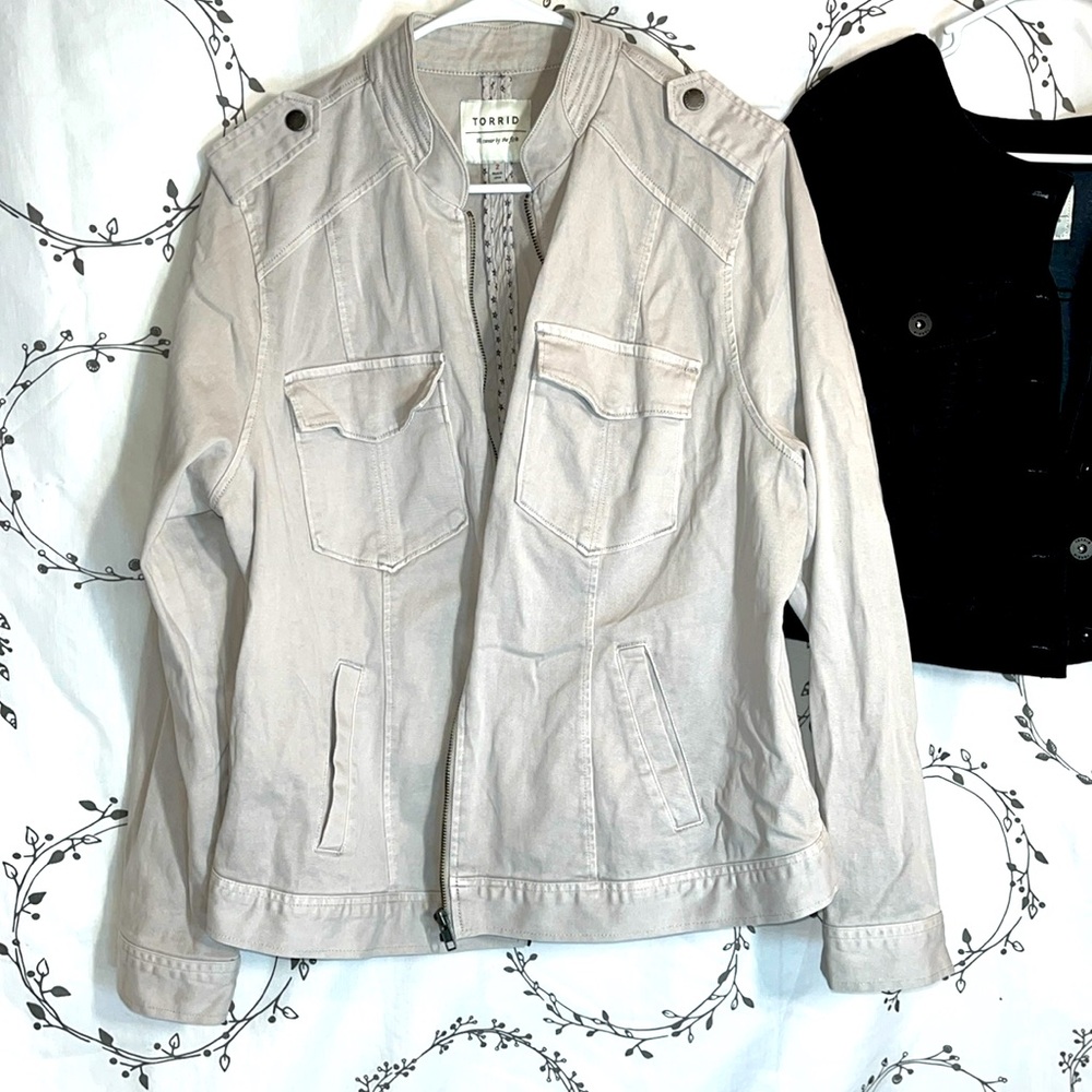 2 - Torrid Canvas Jackets Sz2
